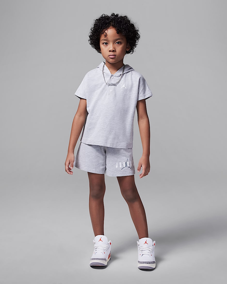 キッズ JORDANトレーナー 2点セット Jordan Little Kids' 2-Piece French Terry Henley Hoodie Set